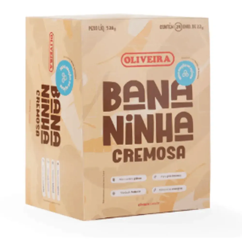 Bananinha Crem Oliveira Zero Acu 528g