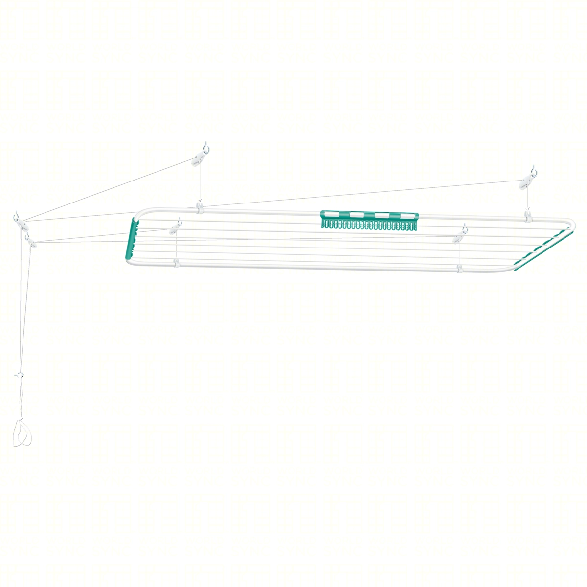 Varal De Teto Ferro Secalux 140cm X 56cm