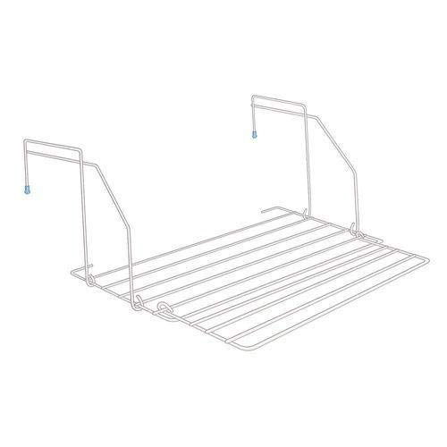 Varal De Roupa Portátil Aço Branco Janela 50 Cm Secalux