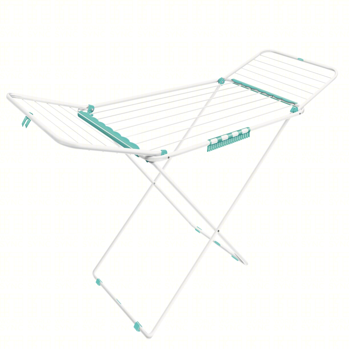 Varal De Chão Com Abas Branco Secalux 1,22m X 56cm X 80cm