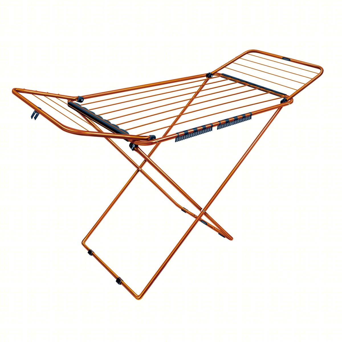 Varal De Chão Com Abas Bari Aço Secalux 88cm X 122cm X 56cm