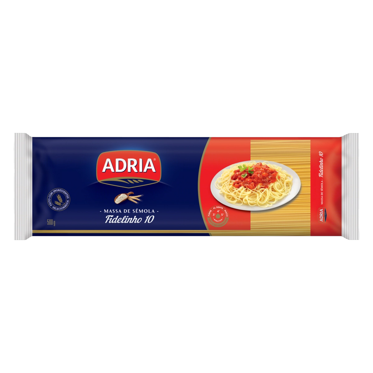 Macarrão De Sêmola Fidelinho 10 Adria Pacote 500g