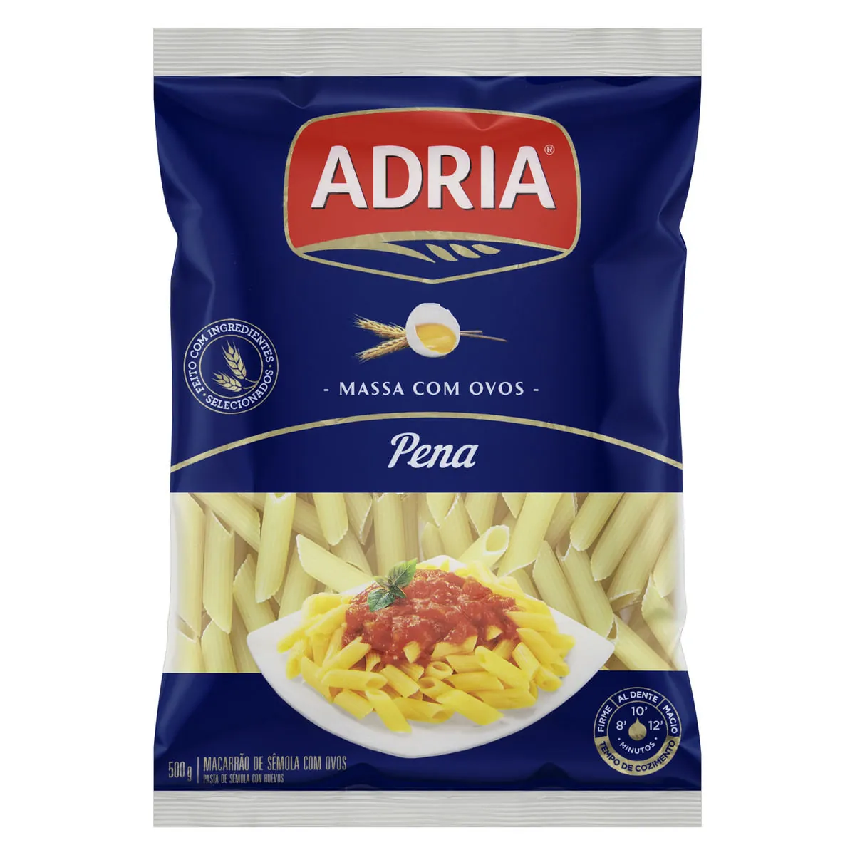 Macarrão de Sêmola com Ovos Pena Adria 500g