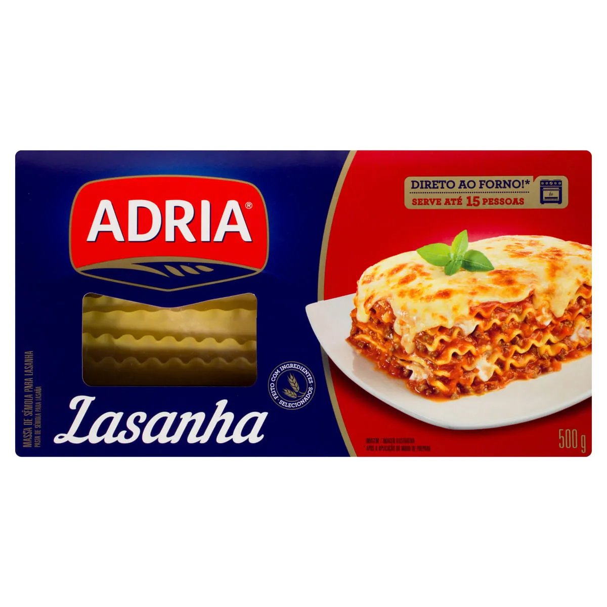 Massa para Lasanha Adria 500g
