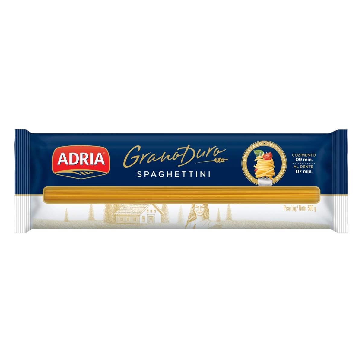 Macarrão de Sêmola Grano Duro Spaghettini Adria 500g