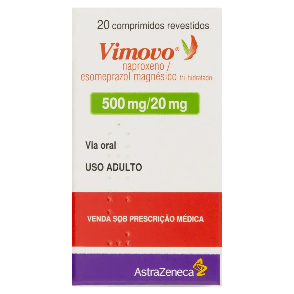 Vimovo Astrazeneca Caixa 20 Comprimidos Revestidos