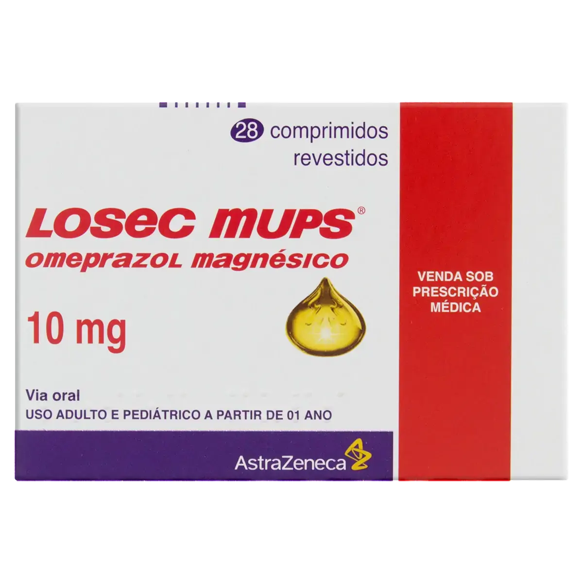 Losec Mups 10mg Astrazeneca Caixa 28 Comprimidos Revestidos