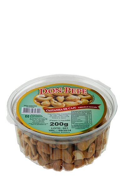 Castanha Caju Don Pepe 200gr Torrada E Salgada