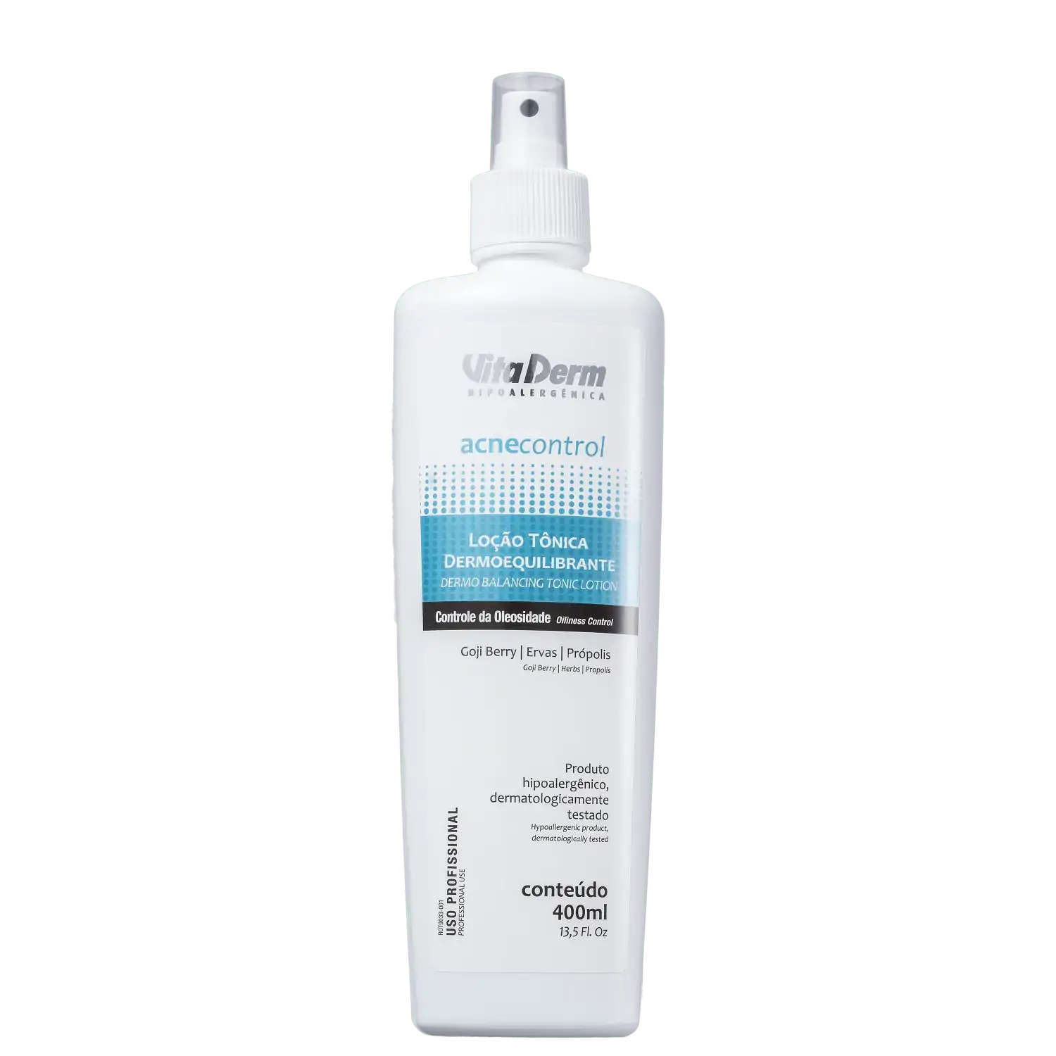 Locao Facial Vitaderm Tônica Dermo Equilibrante Acne Control 400ml