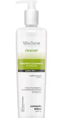 Sabonete Calmante Cleanser 400ml, Vitaderm