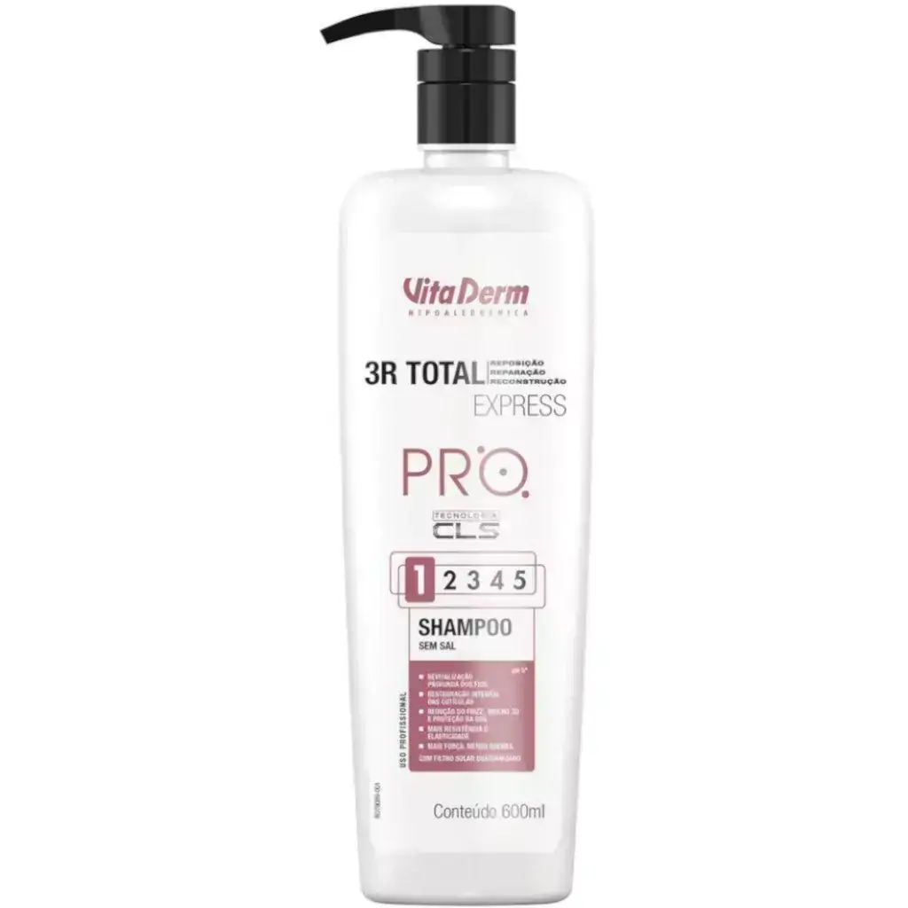 SOS CAPILAR 3R TOTAL EXPRESS SHAMPOO PRO 600ML