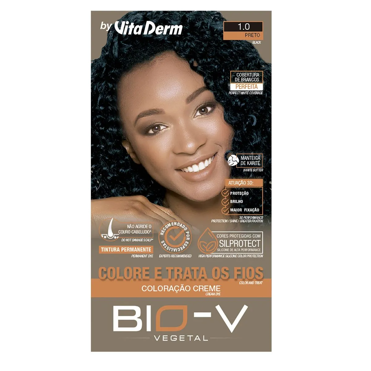 Tint Vitaderm 1 Preto Bio V