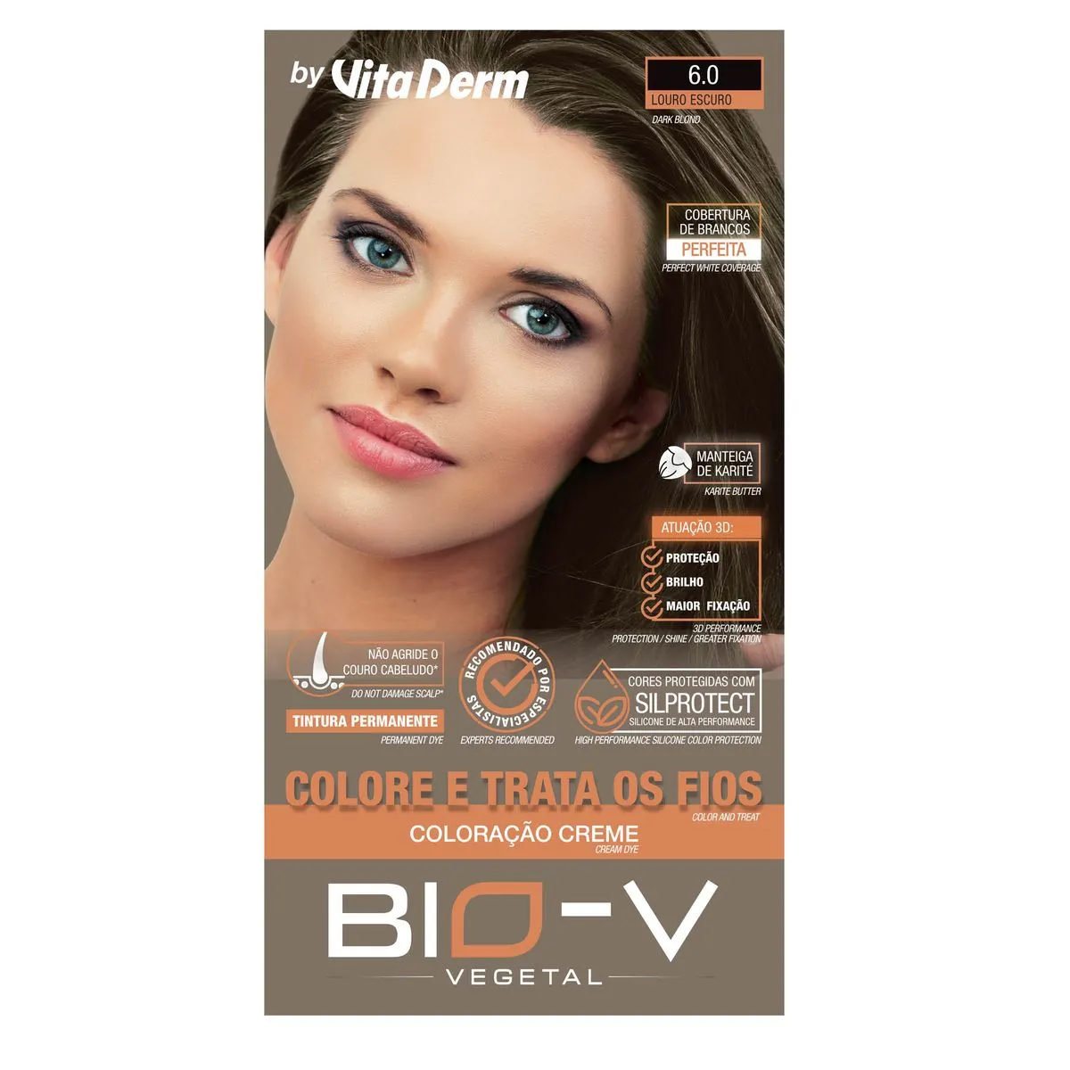 Tint Vitaderm Bio V 6.0 Louro Escuro