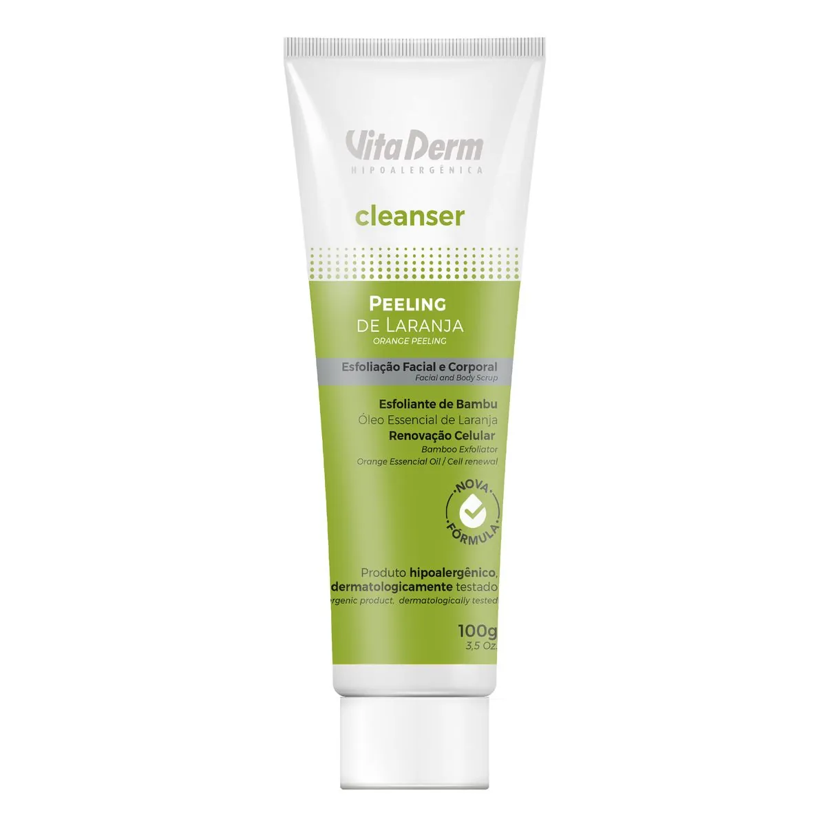 Demaquilante Vitaderm Cleanser Peeling De Laranja 100g