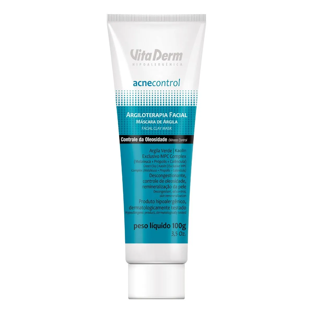 Masc Vitaderm 100ml Fac Arg Acne Control