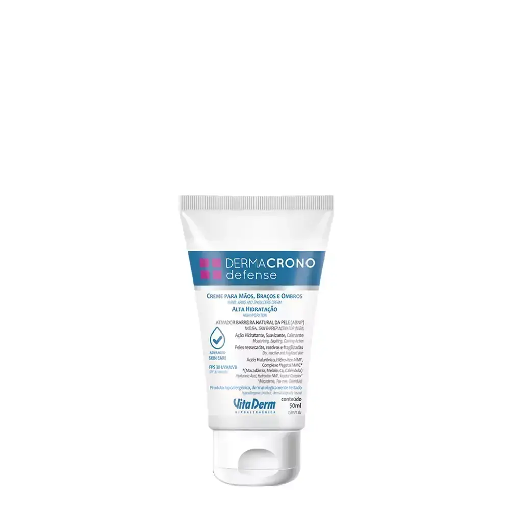CREME MÃOS, BRAÇOS E OMBROS DERMACRONO DEFENSE 50G