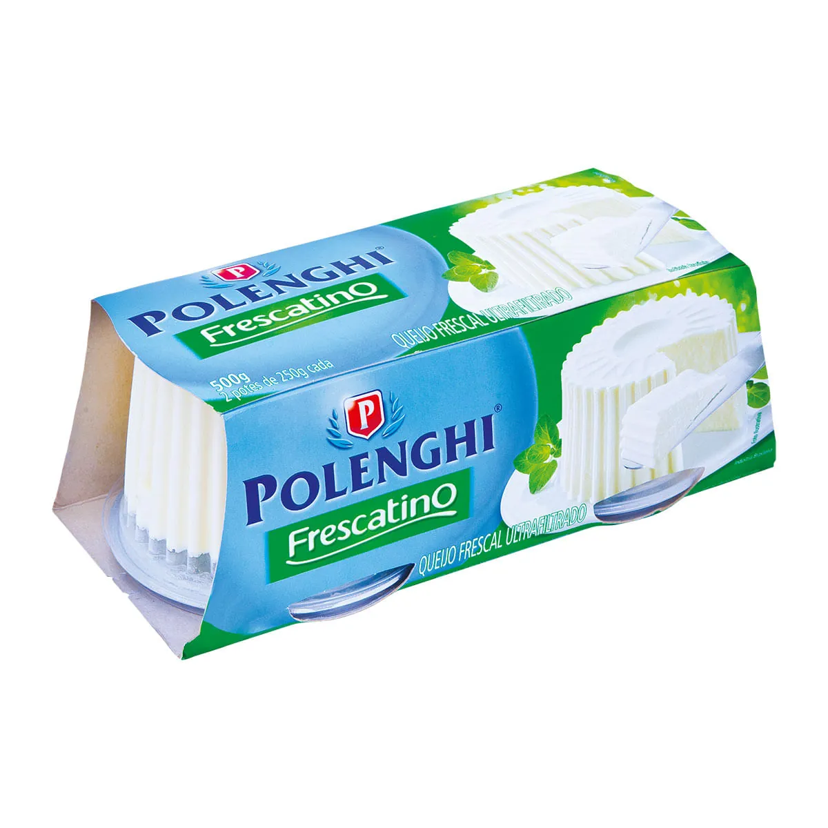 Queijo Frescal Ultrafiltrado Polenghi Frescatino Pote 500g 2 Unidades