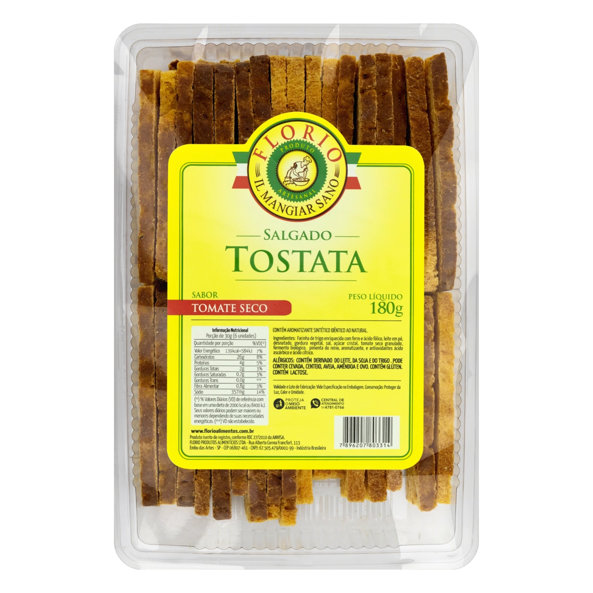 Tostata Tomate Seco FLÓRIO 180g