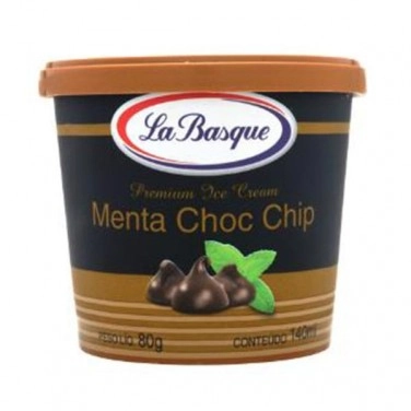 Sorvete de Menta Choco Chip LA BASQUE Pote 140ml