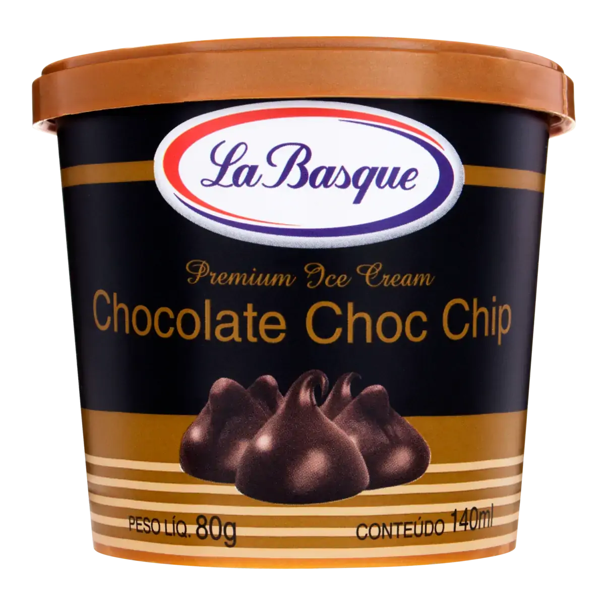 Sorvete de Chocolate Chip LA BASQUE Pote 140ml