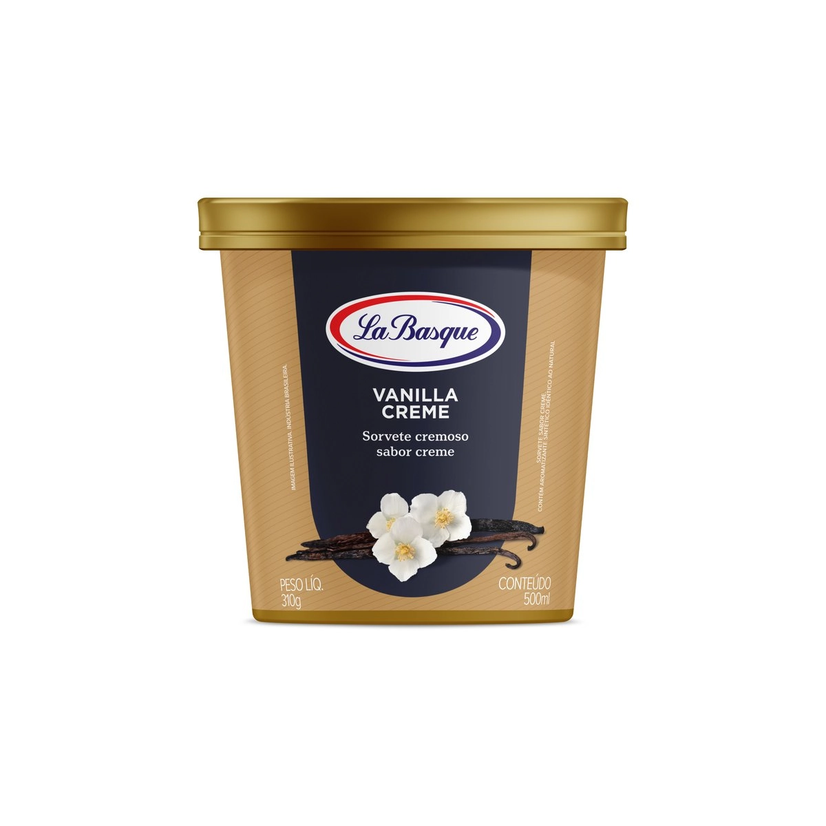 Sorvete LA BASQUE Vanilla Creme 500ml