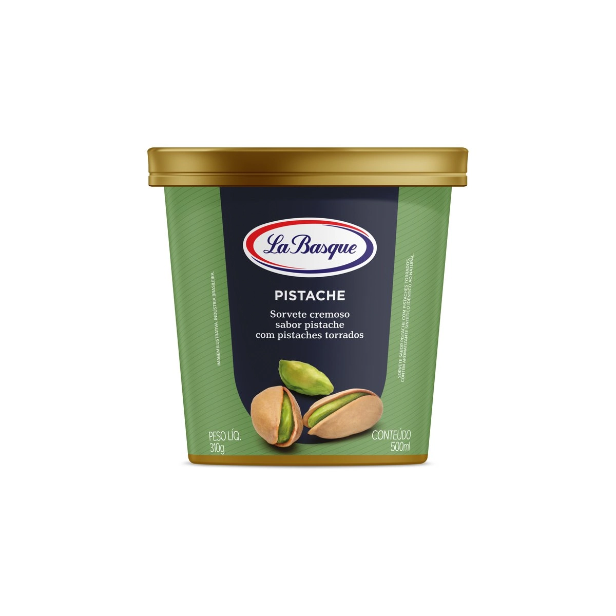 Sorvete Pistache LA BASQUE Pote 500ml