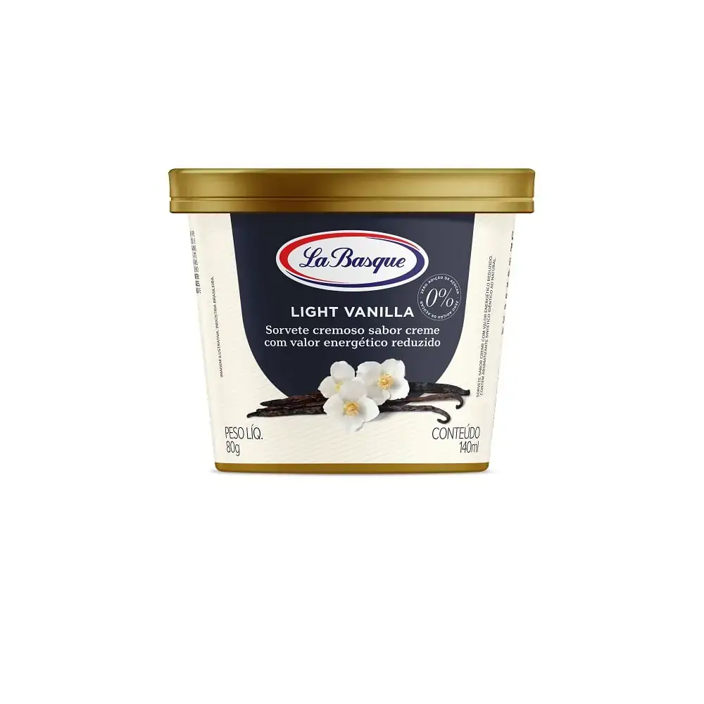 Sorvete La Basque 140ml Vanilla Light