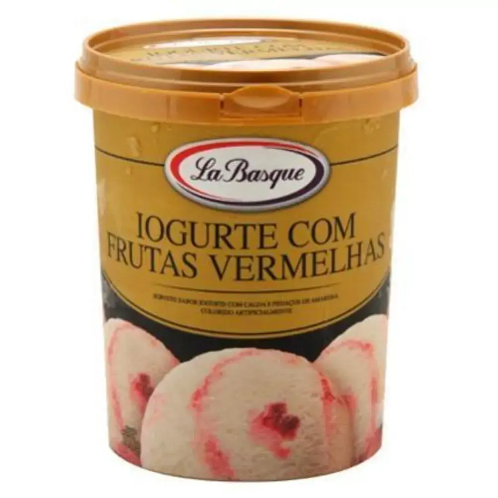 Sorvete La Basque Iogurte Frutas Vermelhas