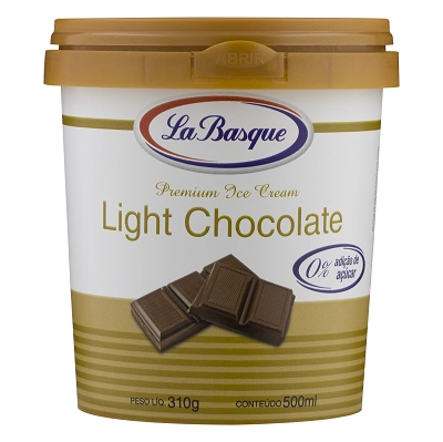 Sorvete Light De Chocolate La Basque