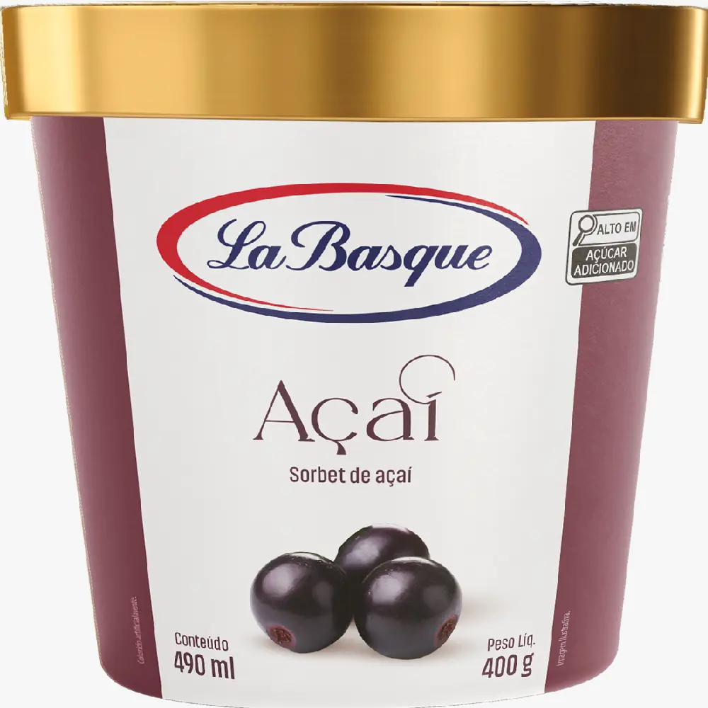Sorvete La Basque 490ml Sorbet Acai