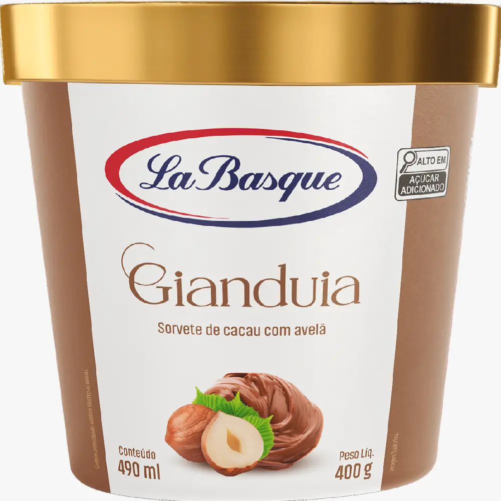 Sorvete La Basque 490ml Gianduia