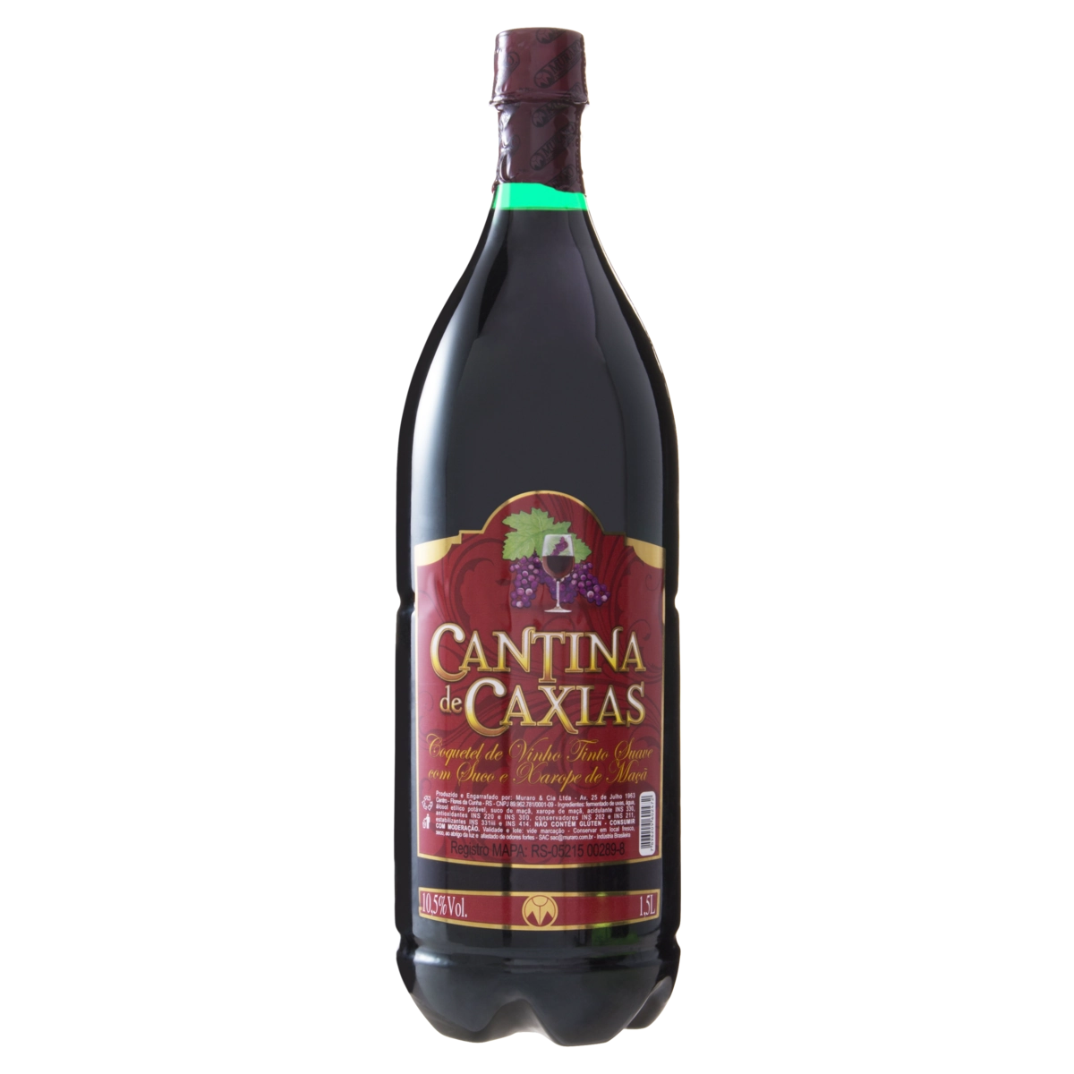 Coquetel Alcoólico De Vinho Tinto Cantina De Caxias Garrafa 1,5l