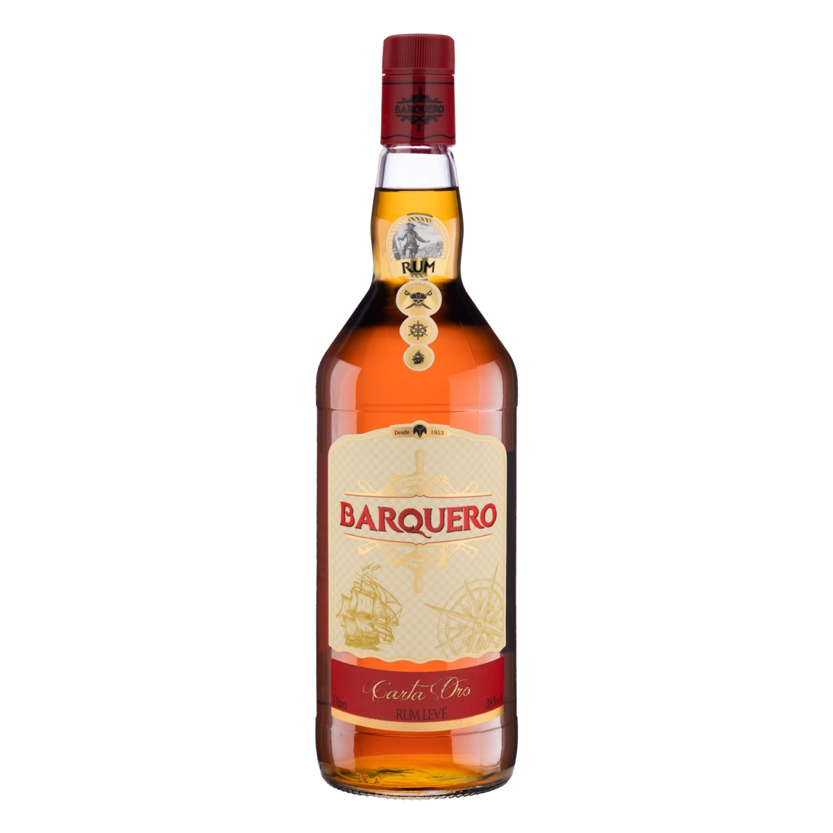 Rum Brasileiro Carta Ouro Barquero Garrafa 1l