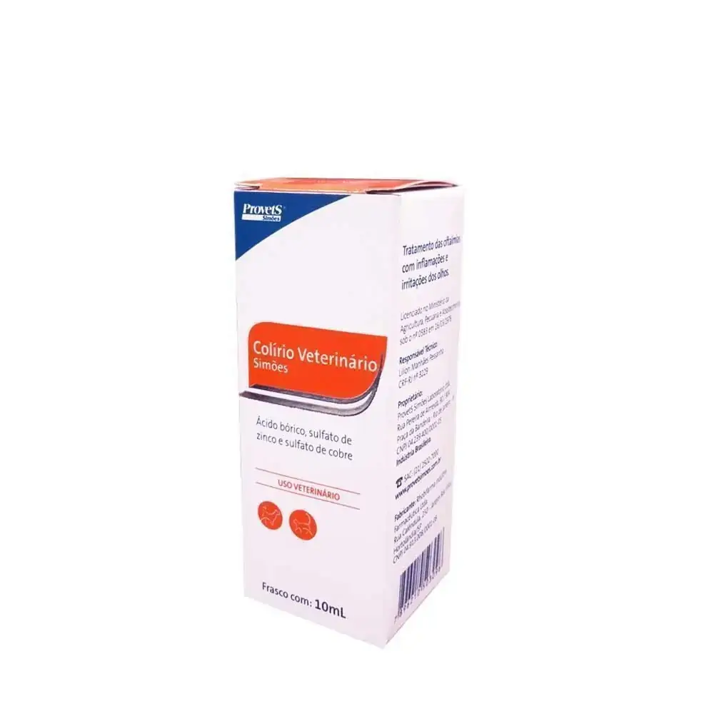 Colírio Veterinário 10ml Simões