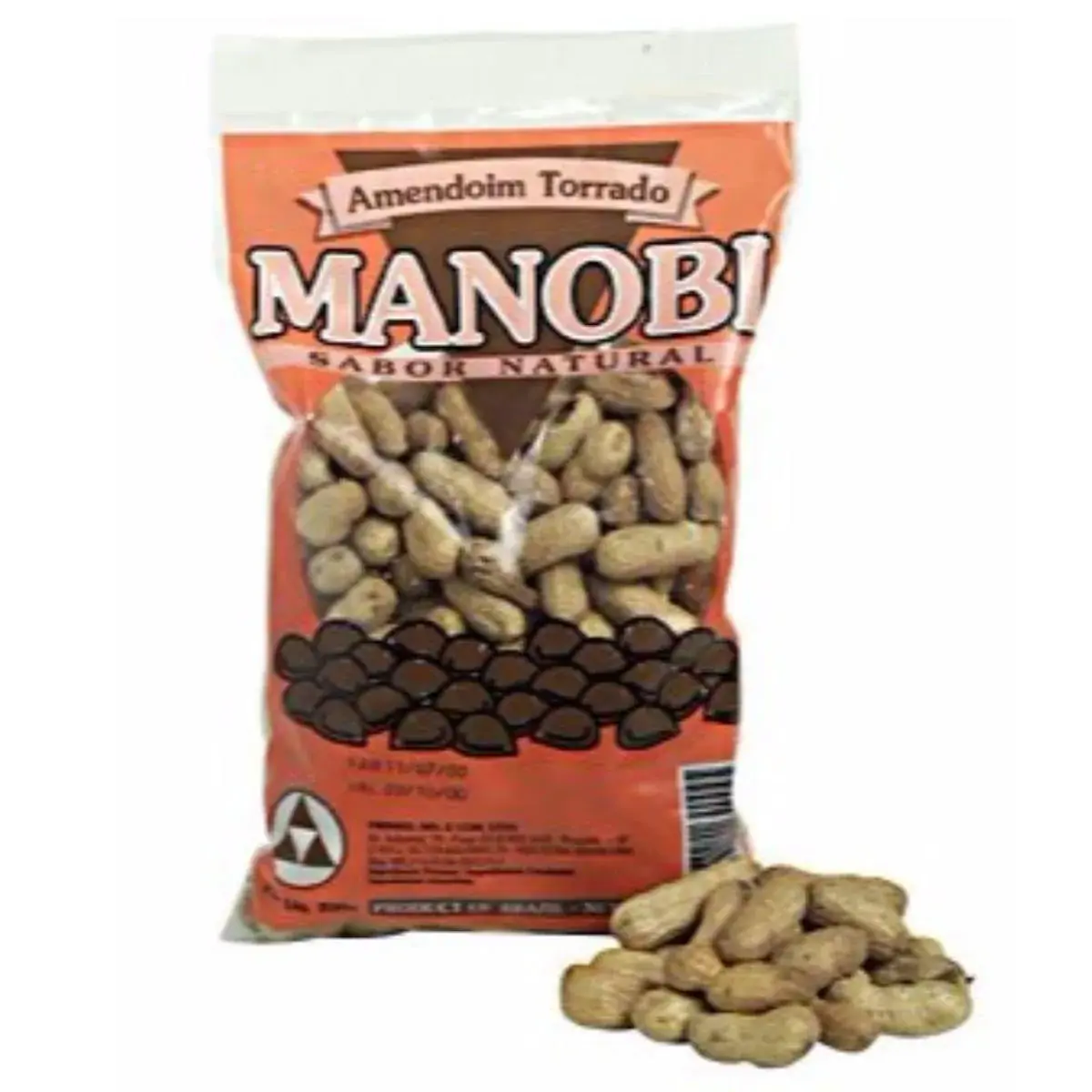 Amendoim Torrado com Casca MANOBI Pacote 200g