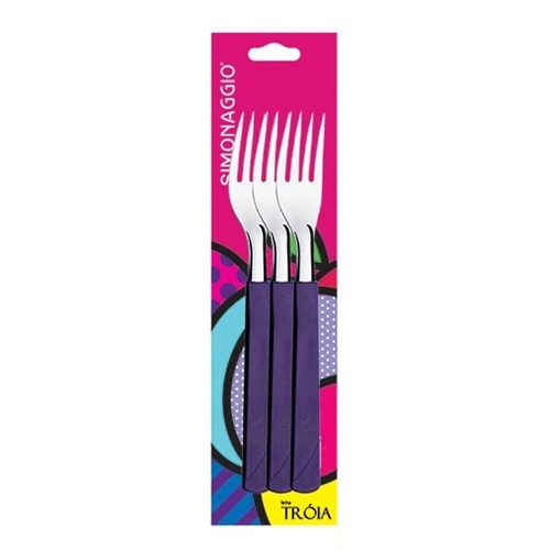 Garfo Metal Simonaggio 3un Azul Tiffany