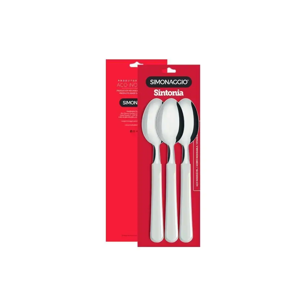Cj Colher Mesa Br C/3pcs Ref/1 Sintonia