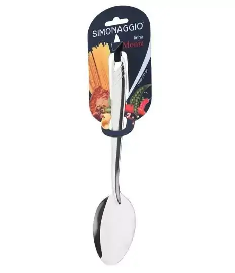 Colher de Arroz Composição Metal Alta Durabilidade Dimensão do Produto 24,5x5,5x1,5cm Simonaggio - 96642