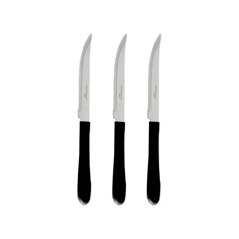 Faca Churrasco Pratica Preto Simonaggio