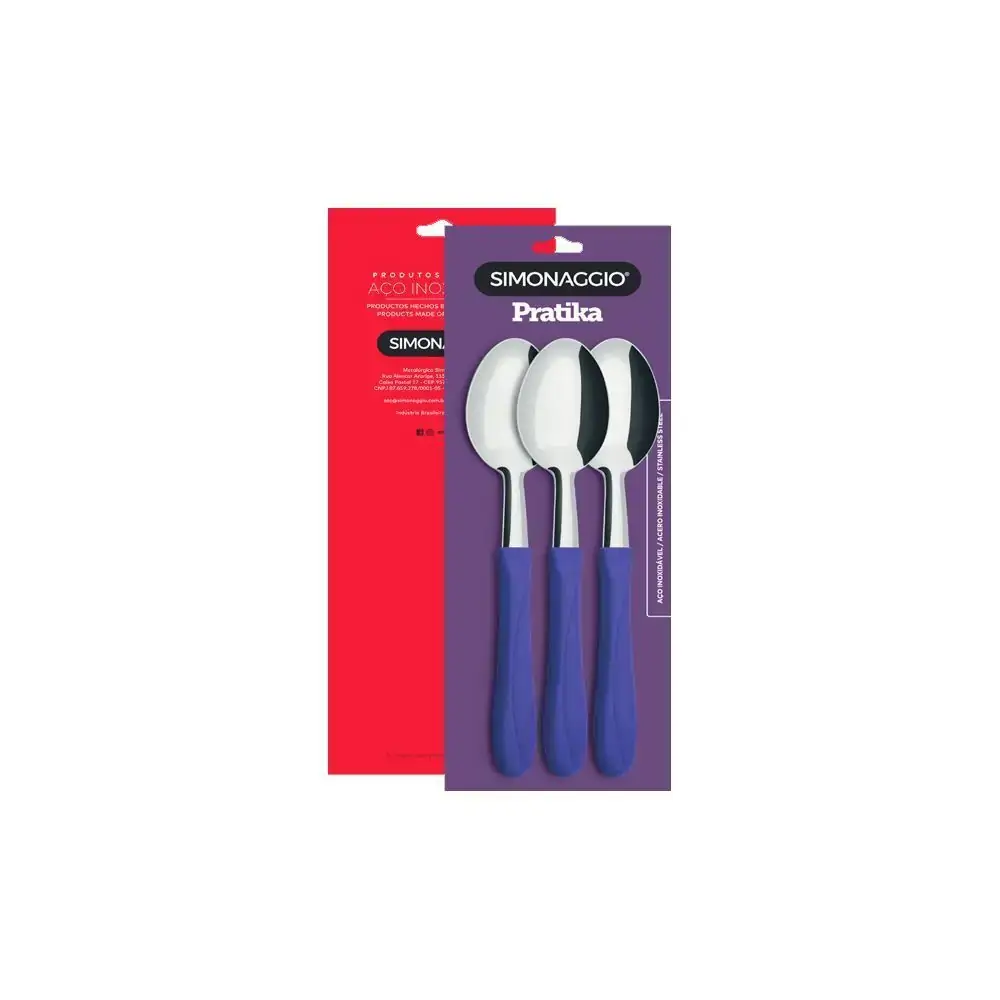 Colher De Mesa Pratica Berin C/3 Ref/20023 Si
