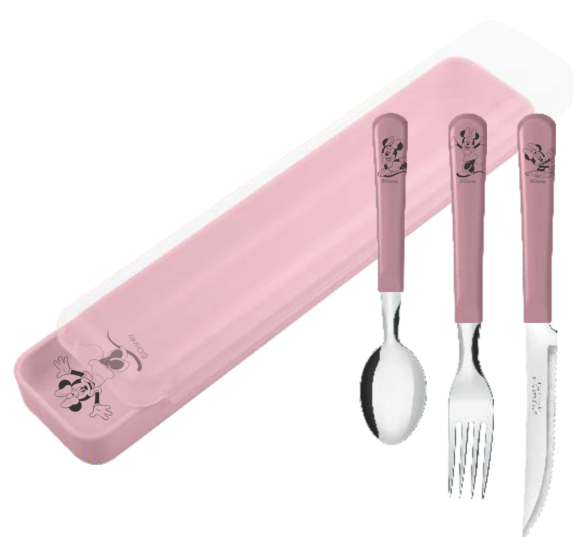 Kit Estojo Talher Minnie 4pcs 4012049200252 Simonaggio