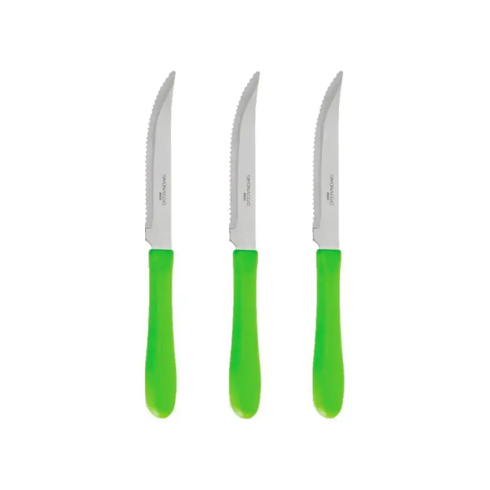 Faca Churrasco Pratica Verde Simonaggio