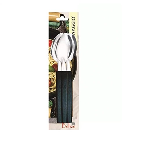 Colher Belize De Mesa C/ 3 Pcs Preto