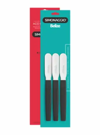 Simonaggio Espatula Manteiga Belize C/3 Preto