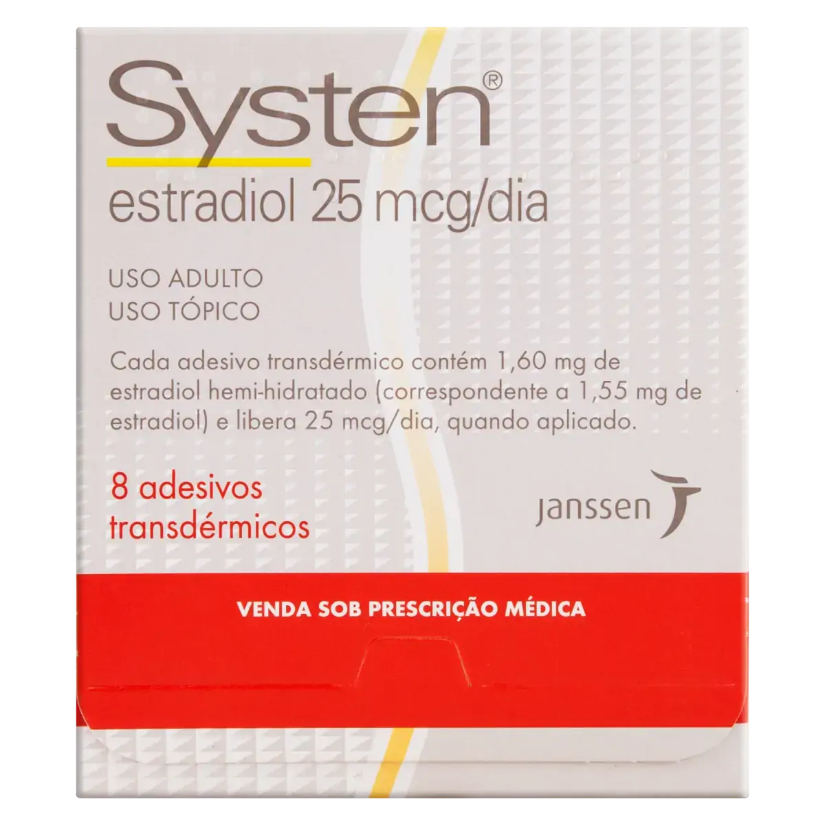 Systen 25mcg/dia Janssen Caixa 8 Adesivos Transdérmicos