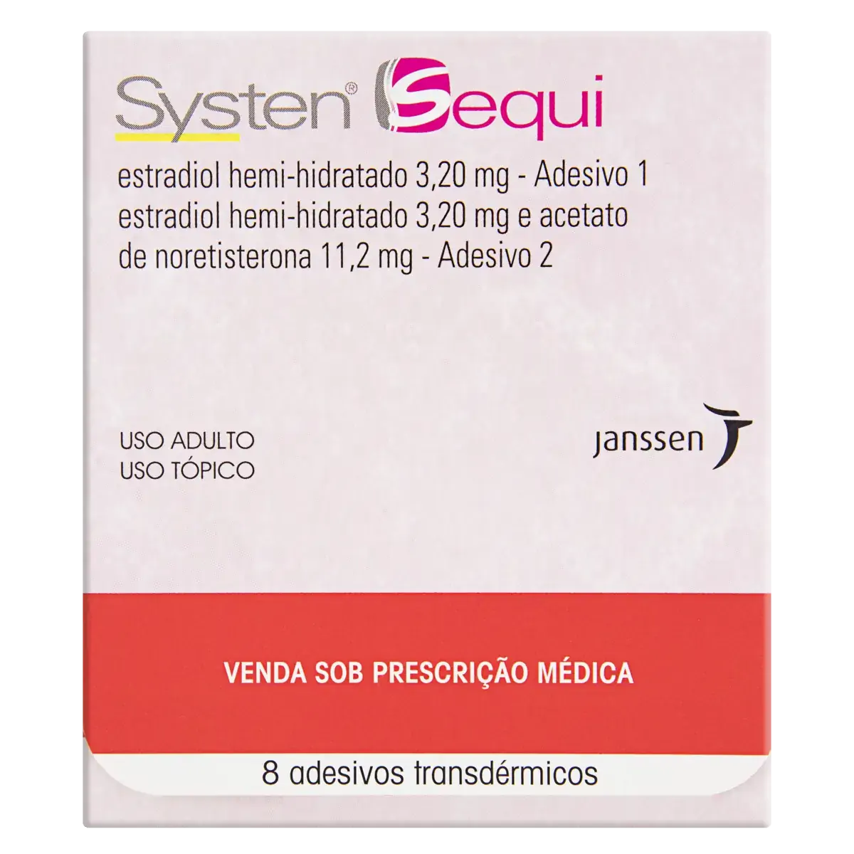 Systen Sequi Janssen Caixa 8 Adesivos Transdérmicos