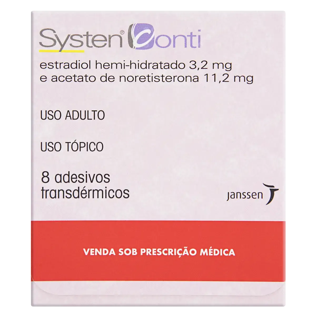 Systen Conti Janssen Caixa 8 Adesivos Transdérmicos