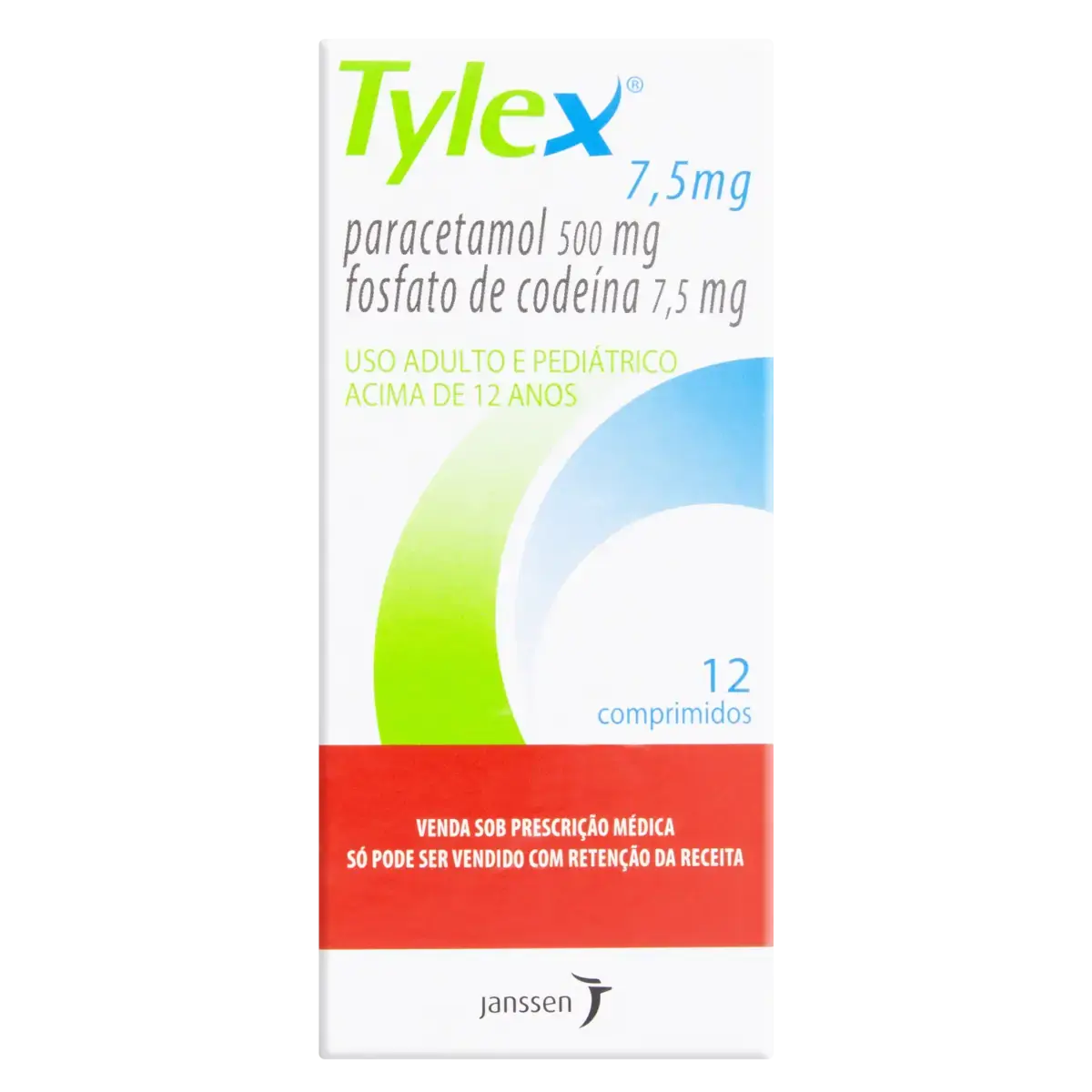 Tylex 7,5mg Janssen Caixa 12 Comprimidos