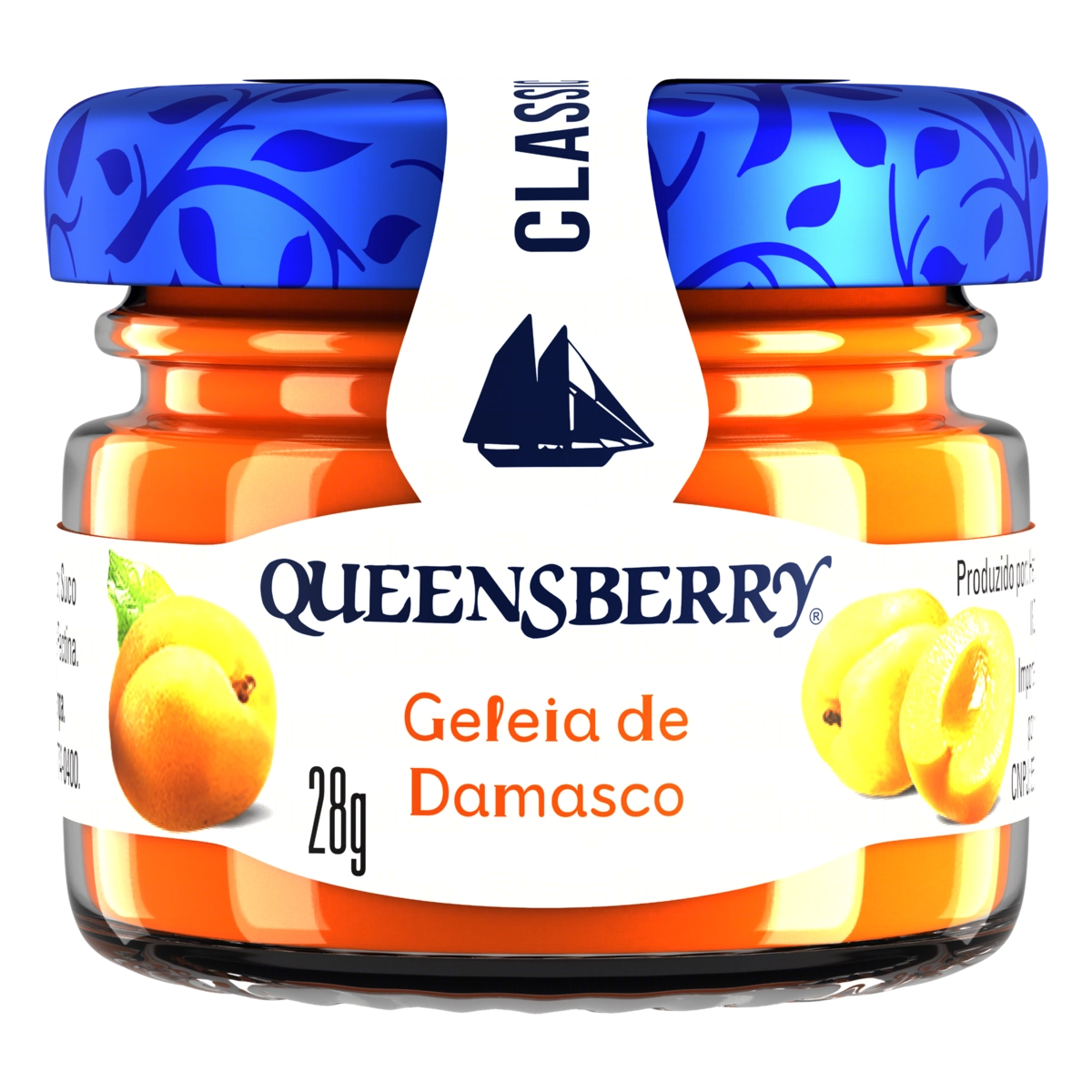 Geleia Damasco Queensberry Classic Vidro 28g