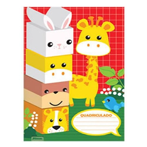 Caderno Brochura 1/4 Quadriculado 40fls